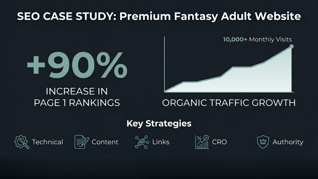 Premium Fantasy Adult Website SEO Case Study